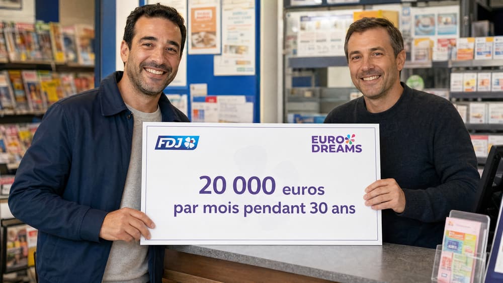 EuroDreams : 20 000 euros par mois remportés en France jeudi 21 mai 2026