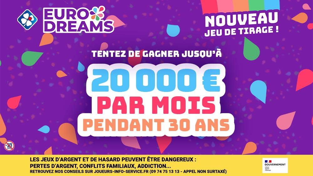 EuroDreams le nouveau jeu de tirage FDJ