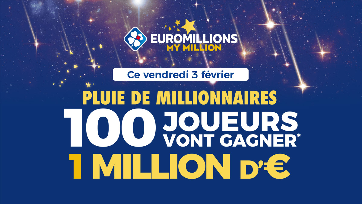 Pluie de millionnaires ce vendredi 3 février 2023