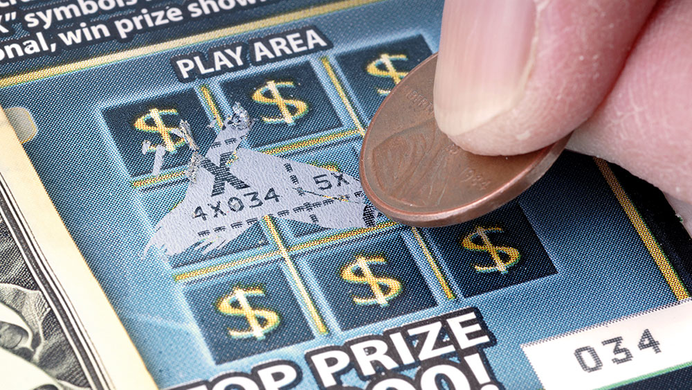 Ticket de jeu de grattage