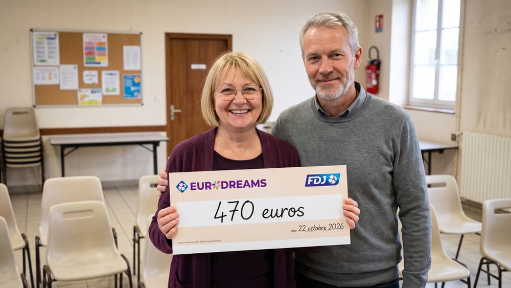 EuroDreams : 39 Français gagnent 470 euros chacun le jeudi 22 octobre 2026